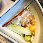 水上山荘 - 伊勢海老のお刺身(サービス)