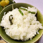 水上山荘 - お米がふっくら、いくらでも食べられそう