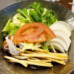 水上山荘 - しゃぶしゃぶの野菜