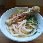 西端手打 上戸うどん - ひやかけ＆ちくわ天