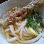 西端手打 上戸うどん - ひやかけ＆ちくわ天