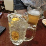 晴々飯店 - ビアーや角ハイボールが飲み放題！（2013.08）