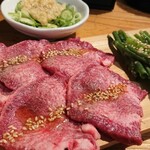 カウンター焼肉かるび - ねぎ塩牛タン