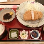 Katsu no - 「もち豚ロースかつ膳(120g)白米チョイス」1600円