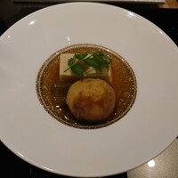 天ぷら 福たろう - じゃがいもと高野豆腐