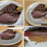 廻転鮨 銀座おのでら - タカベ炙り。新商品マーク。廻転鮨おのでら本店(渋谷区)食彩品館.jp撮影