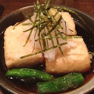 魚介と串焼き 魚吉鳥吉 - 揚げ出し豆腐
