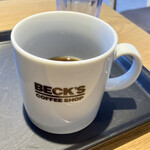 BECK'S COFFEE SHOP - バタートーストモーニングセット390円
