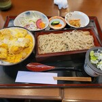 Soba Zendo Koro Kamakura - カツ丼冷たい蕎麦セット