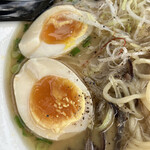 らーめん錦 - 味玉断面