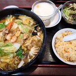 桂林餃子 - Ｃランチ 五目そばセット