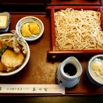春日野 - 小天丼とおそばのセット(税込1200円)