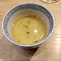 寿司処 しん - ホタテイカと筍の茶碗蒸し