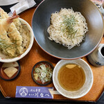 Kawa nabe - 塩天丼と大門素麺セット