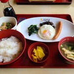 ジョイフル - 目玉焼き納豆朝食（４３８円）