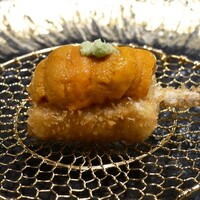 串揚げPyon - 『子持ち昆布とバフンウニ、山葵』