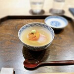 御料理 ふじ田 - お凌ぎ：金目鯛の飯蒸し＆ウニ