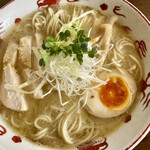 ラーメン いっこく - 鶏白湯にぼ割@900円