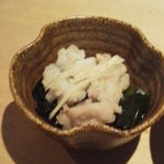 釣船茶屋ざうお - 先付のハモの土佐酢