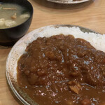 弁けい - カツカレー(お味噌汁付き)