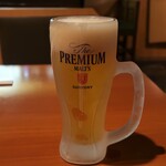 かぼろ屋 -広島風お好み焼き- - 生ビール（中）　680円
