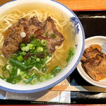 みやら製麺 - ソーキそば（大）＋追加ソーキ