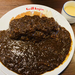 Grill Kajin - 三元豚のロースカツのせカツカレー(大盛)