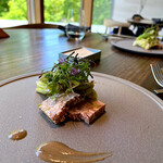 アコルドゥ - キャベツと大和肉鶏のテリーナ(スペイン語でテリーヌ)