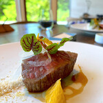 アコルドゥ - 大和牛のステーキと八朔(はっさく)