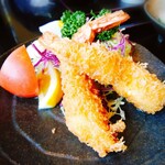 お食事処もりやま - エビフライランチ