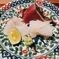 お料理 うち山 - カツオ、ヒラメ、紋甲烏賊