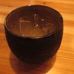 焼鳥きなり - 蔵元の本格柚子酒ソーダ割 550円　(2023.5)