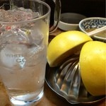 もつ焼 まるい - グレープハイ400円