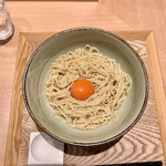 塩そば まえだ - 和え玉(冷) 向原農園卵黄