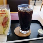 チャオ - ミックスサンドとアイスコーヒー