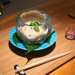 日本料理 幸庵 - 氷鉢に入ったゴマだれうどん