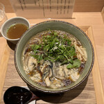 塩そば まえだ - かきのこんぶ水麺