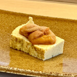 鮨 須藤 - だし巻き玉子＆雲丹(アレンジ)