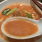 太陽のトマト麺Next - ぷーすーは、もはやパスタソース。不味い訳がない。海老感は乏しいけど…