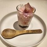 銀座 フレンチ Sublime Premium - バラとヨーグルトのグラニテ