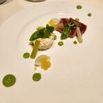 銀座 フレンチ Sublime Premium - ズワイガニ､まぐろ､デコポンジュエリー､グリーンピース