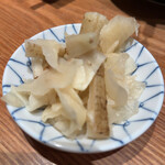 天丼 金子屋 - がりごぼう(卓上常備品)