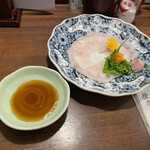 庄や - 松川カレイの薄造り