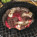 204478900 - タケノコ(豚の大動脈)コリコリで美味い♪炭火なのが嬉しいね。