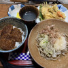 Sobagen Yabutsubaki - ふくいセット（ミニソースカツ丼＋おろしそば＋他2品（漬物＋天ぷら））1,200円税込