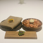 cadre - ②【アミューズ：汐雲丹、鰯、甘海老】