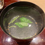 おみ乃 - 〆（鶏スープ）