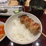 おみ乃 - 〆（つくねとごはん）