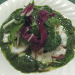 トラットリア ナトゥーラ - (09/8夜)北海ダコのカルパッチョ バジリコソース（1100円）