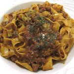 トラットリア ナトゥーラ - (09/8夜)クリーム仕立てのタリアテッレ・ボロネーゼ（1300円）
